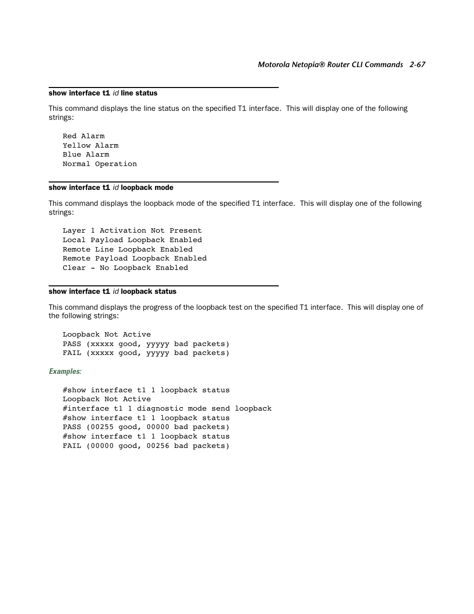 Netopia CLI 874 User Manual | Page 79 / 207
