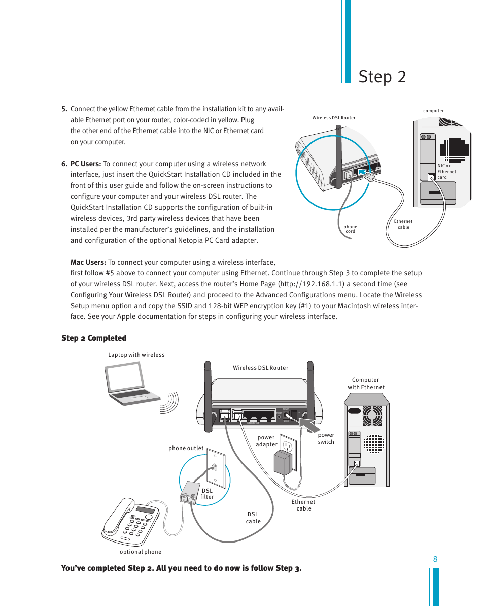 Step 2 | Netopia Network Adapte User Manual | Page 8 / 19