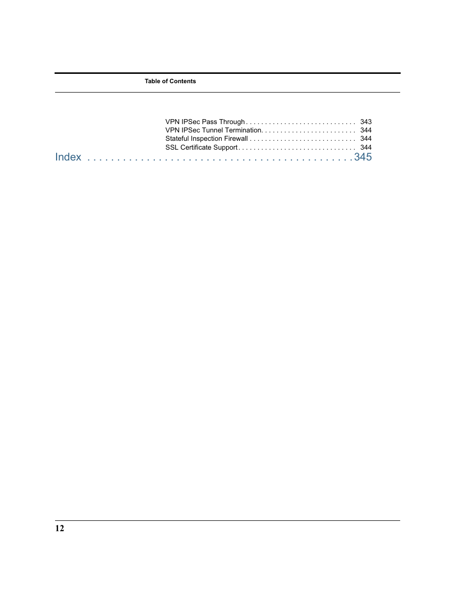 Index | Netopia 2200 User Manual | Page 12 / 351