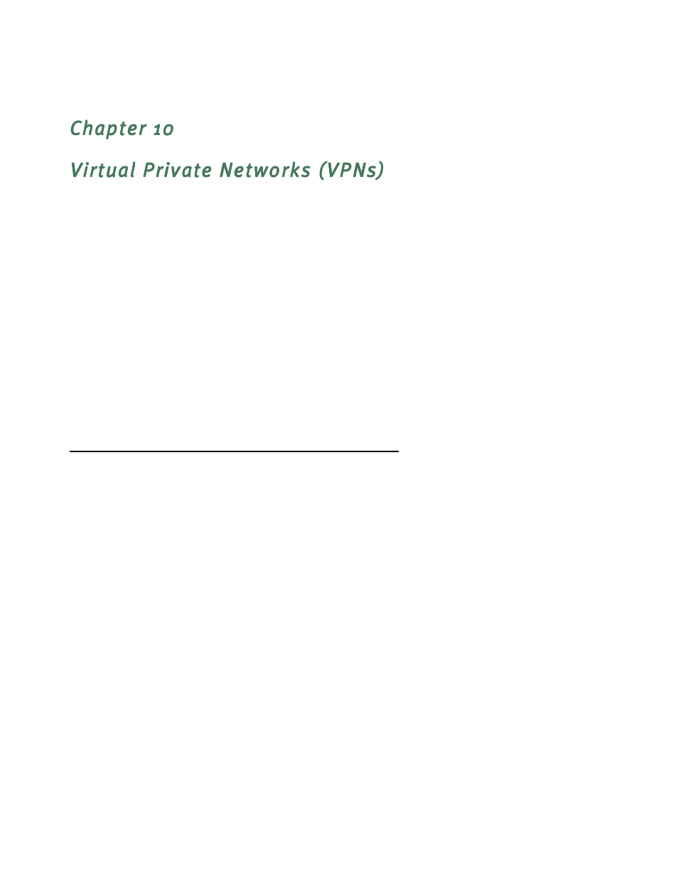 Virtual private networks (vpns), Overview, Chapter 10 — virtual private networks (vpns) -1 | Over view -1 | Netopia 4541 User Manual | Page 115 / 209