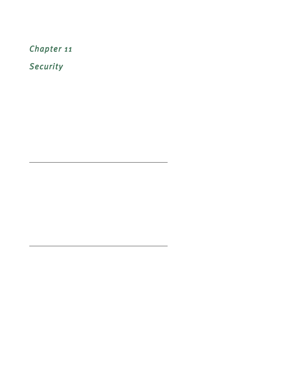 Security, Suggested security measures, User accounts | Chapter 11 — security -1, Suggested security measures -1, User accounts -1, E available. see, Chapter 11 | Netopia 4541 User Manual | Page 145 / 209
