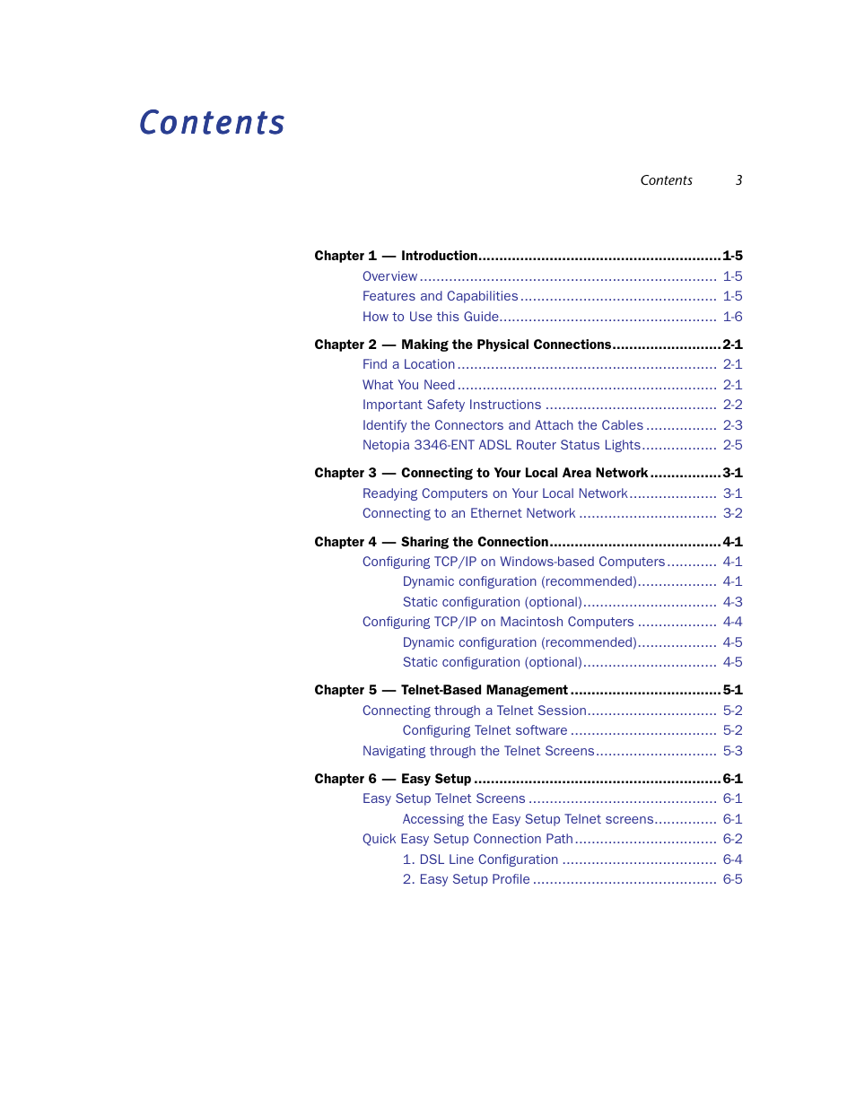 Netopia 3346-ENT User Manual | Page 3 / 38