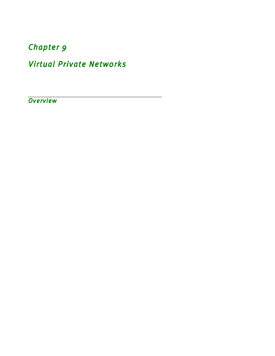 Virtual private networks, Overview, Chapter 9 — virtual private networks -1 | Over view -1 | Netopia R2020 User Manual | Page 103 / 312