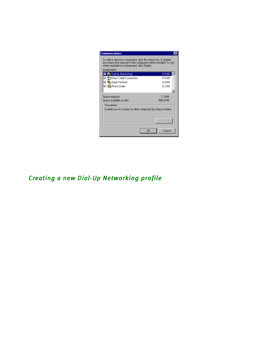 Creating a new dial-up networking profile, Creating a new dial-up networking profile -11 | Netopia R2020 User Manual | Page 113 / 312