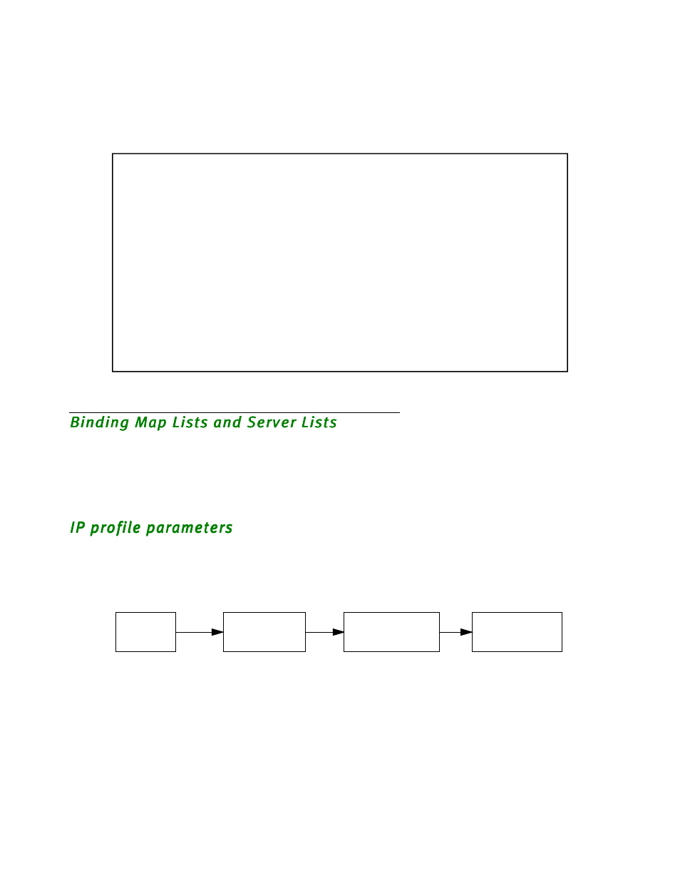 Binding map lists and server lists, Ip profile parameters, Binding map lists and ser ver lists -18 | Ip profile parameters -18, Described on | Netopia R2020 User Manual | Page 144 / 312