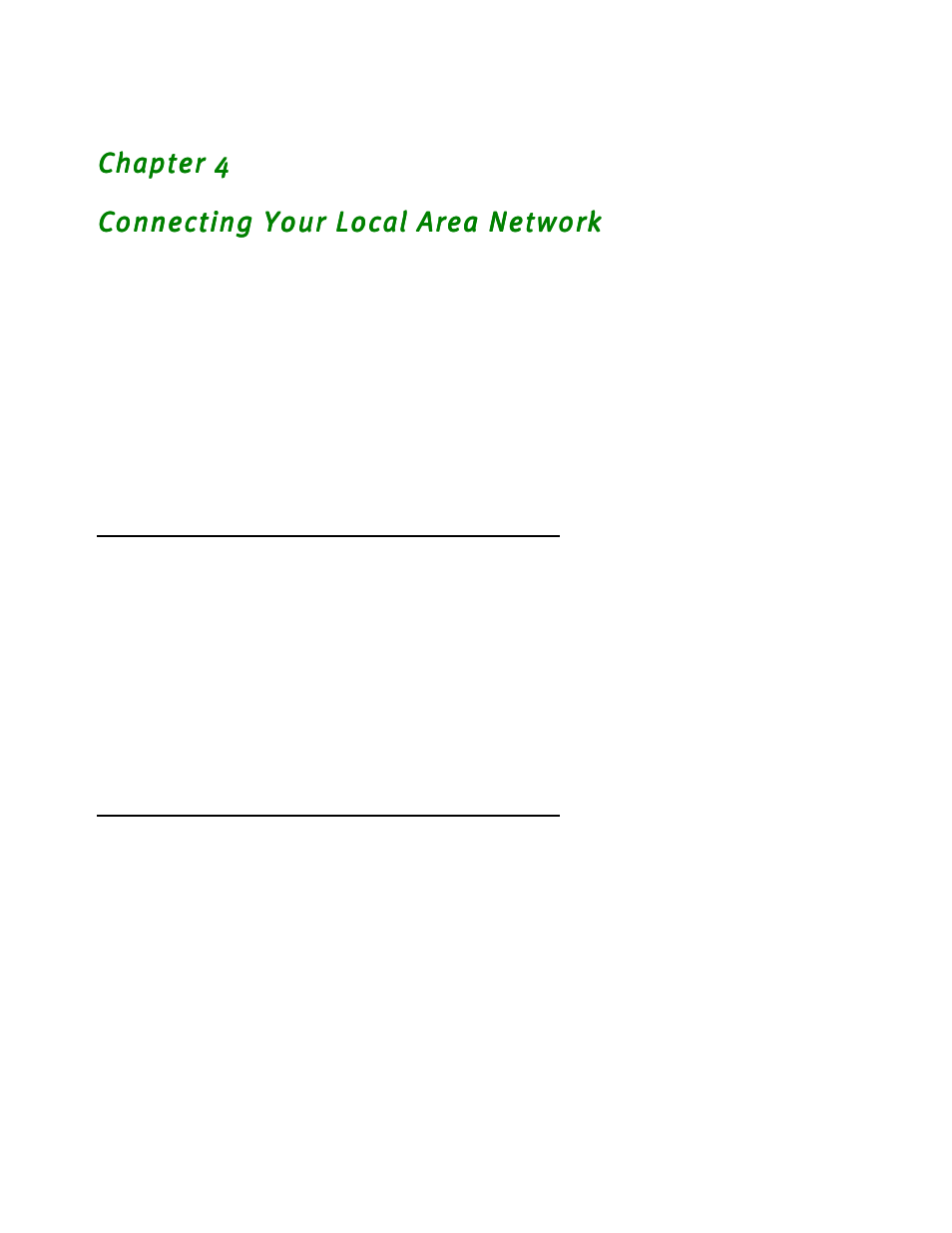 Connecting your local area network, Overview, Readying computers on your local network | Chapter 4 — connecting your local area network -1, Over view -1, Readying computers on your local network -1 | Netopia R2020 User Manual | Page 45 / 312