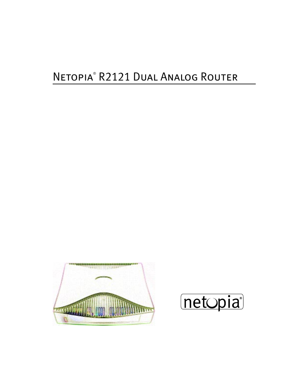 Netopia R2121 User Manual | 280 pages