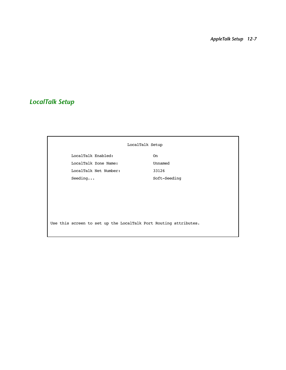 Localtalk setup, Localtalk setup -7 | Netopia R2121 User Manual | Page 141 / 280