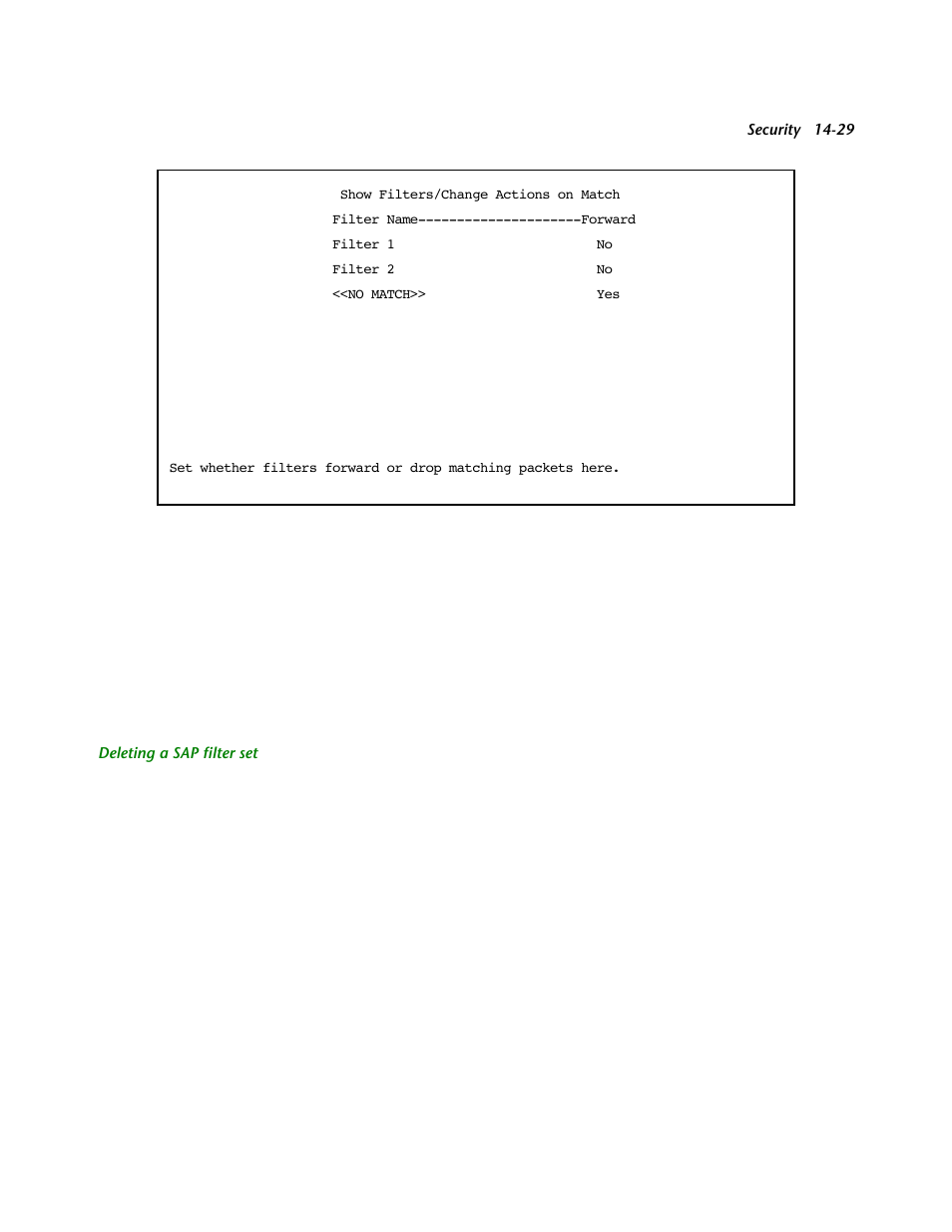 Deleting a sap filter set | Netopia R2121 User Manual | Page 191 / 280