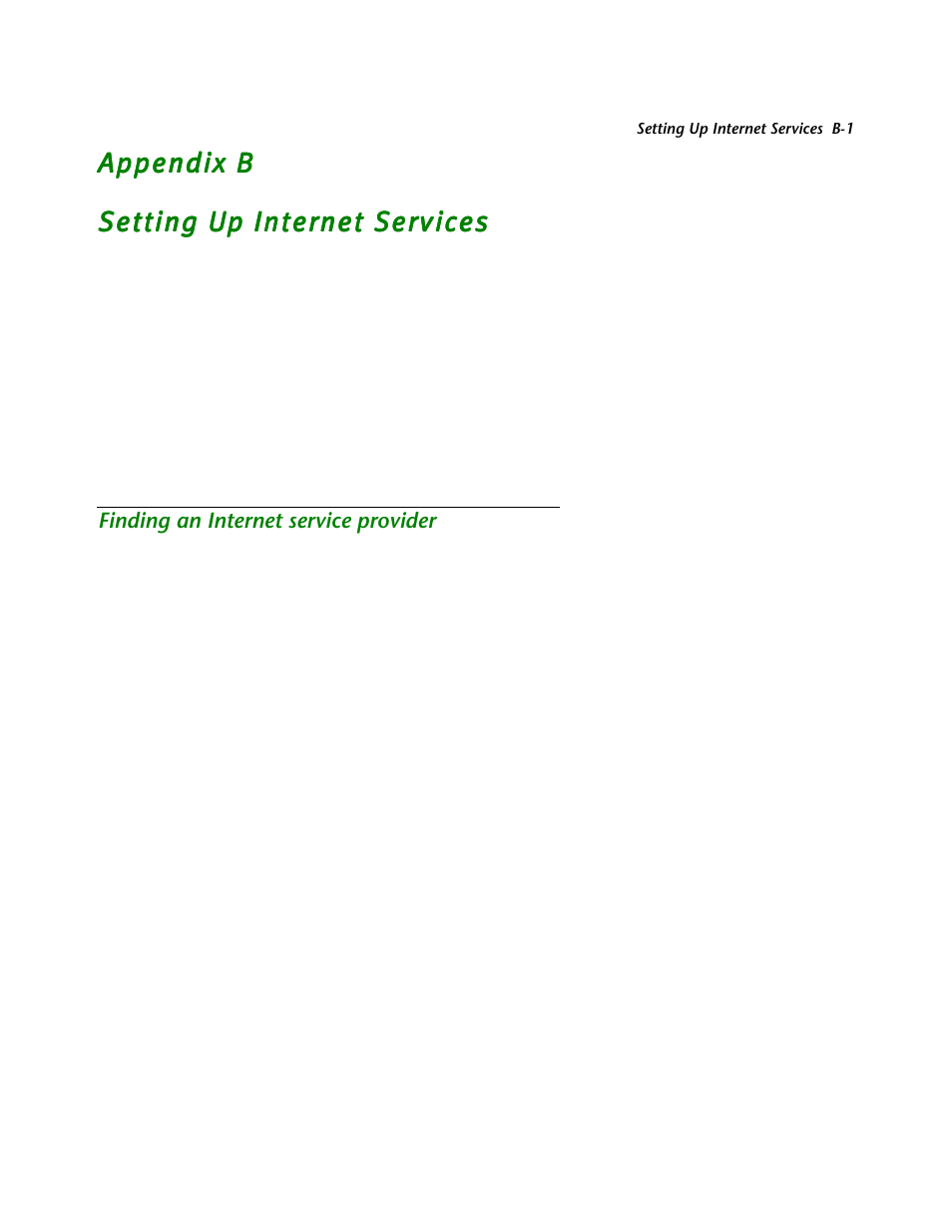 Setting up internet services, Finding an internet service provider | Netopia R2121 User Manual | Page 225 / 280