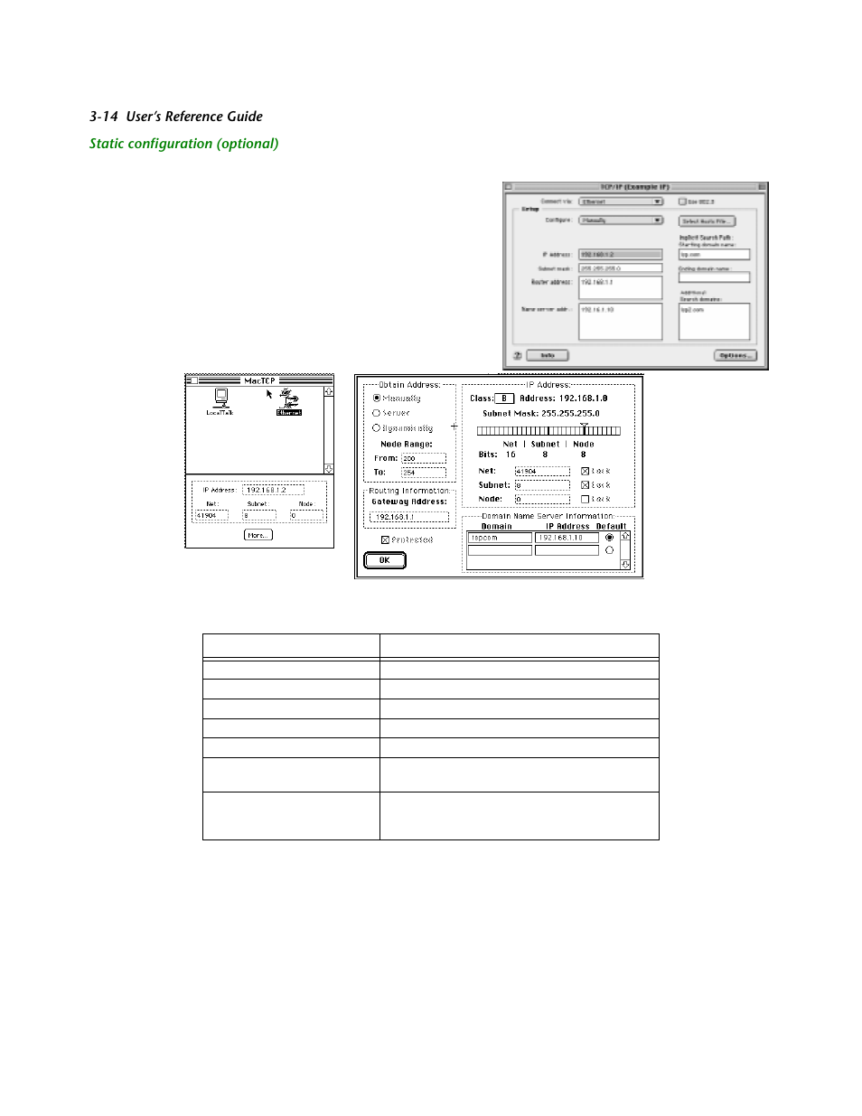 Static configuration (optional) | Netopia R2121 User Manual | Page 44 / 280