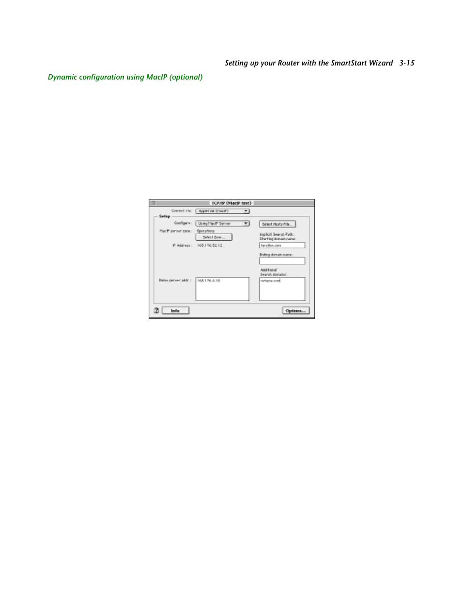 Dynamic configuration using macip (optional) | Netopia R2121 User Manual | Page 45 / 280