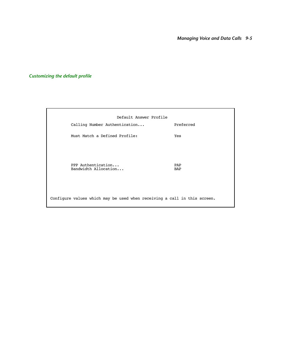 Customizing the default profile | Netopia R2121 User Manual | Page 93 / 280