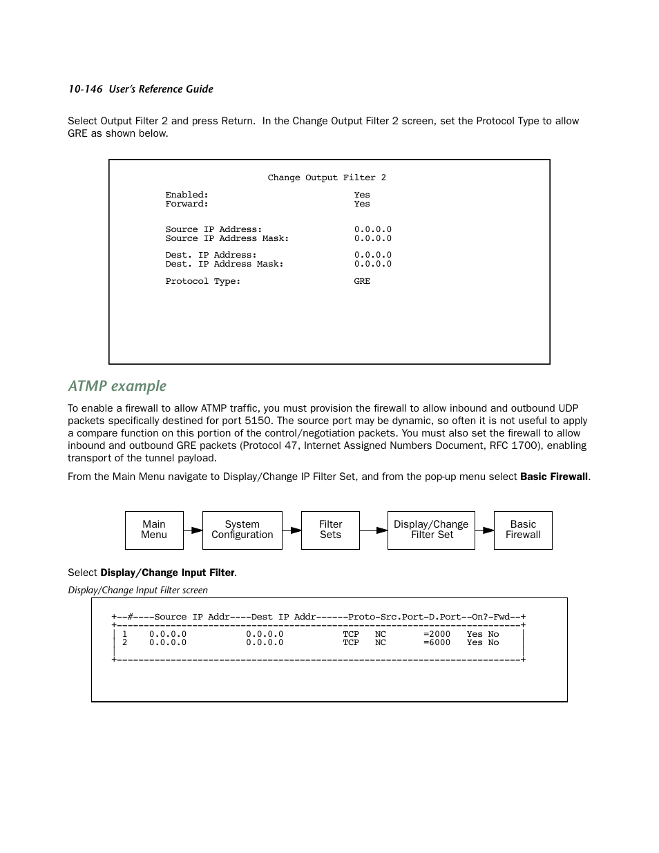 Atmp example | Netopia 4553 User Manual | Page 146 / 218