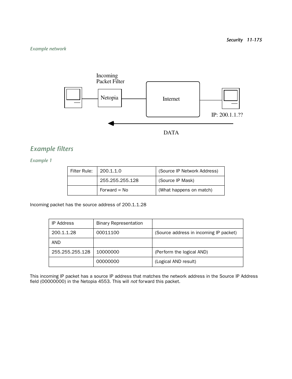 Example filters | Netopia 4553 User Manual | Page 175 / 218