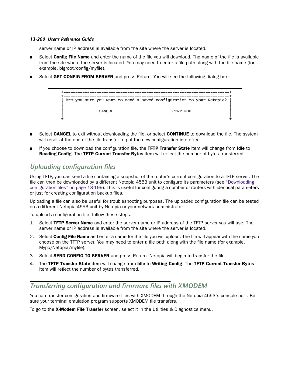 Uploading configuration files | Netopia 4553 User Manual | Page 200 / 218