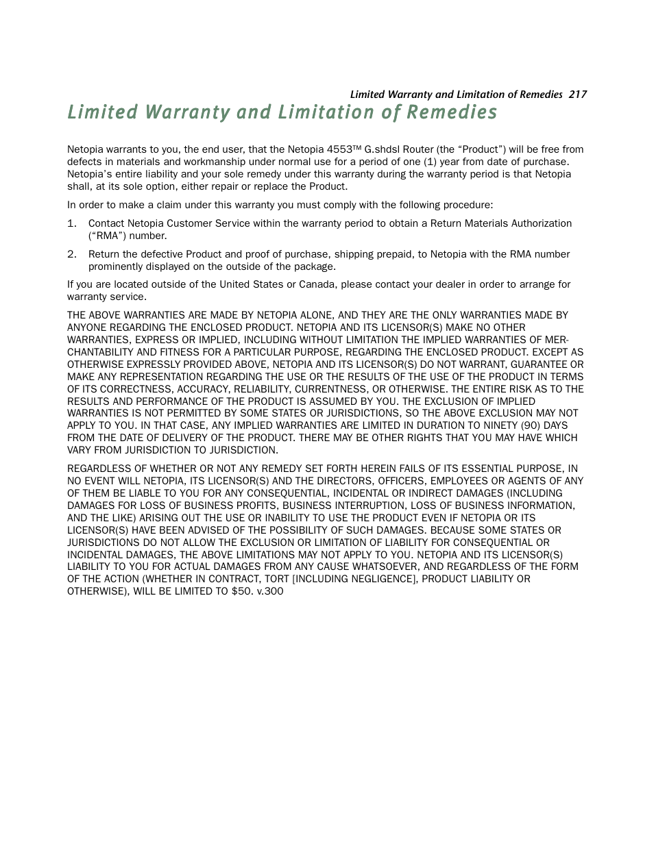 Netopia 4553 User Manual | Page 217 / 218