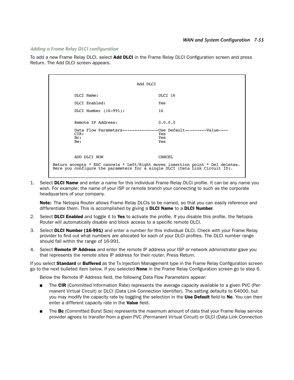 Find out how to set them, see, Adding a | Netopia 4553 User Manual | Page 55 / 218