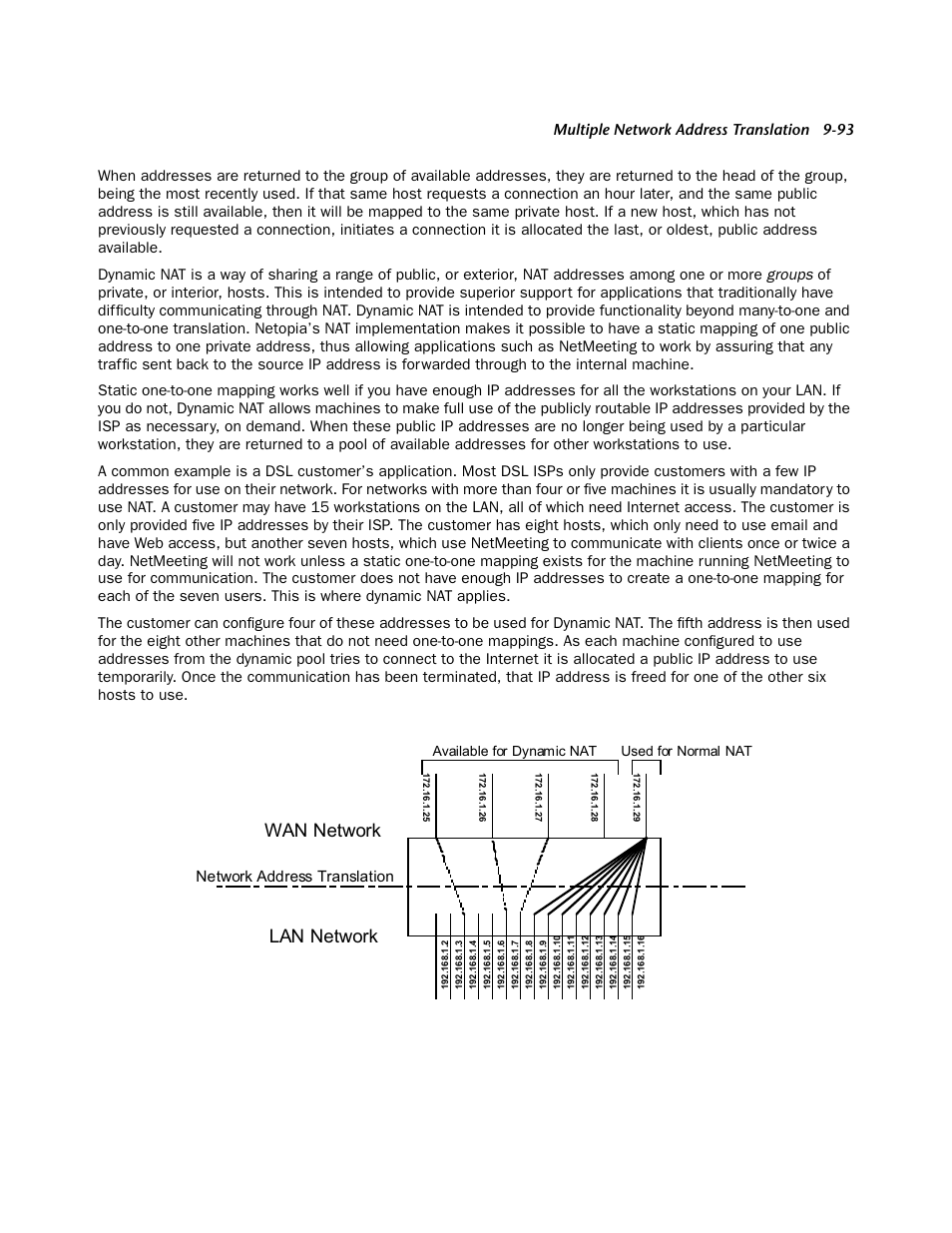Wan network lan network, Network address translation | Netopia 4553 User Manual | Page 93 / 218