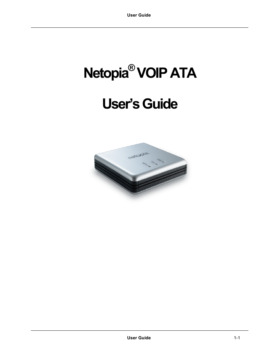 Netopia Network Adapater User Manual | 69 pages