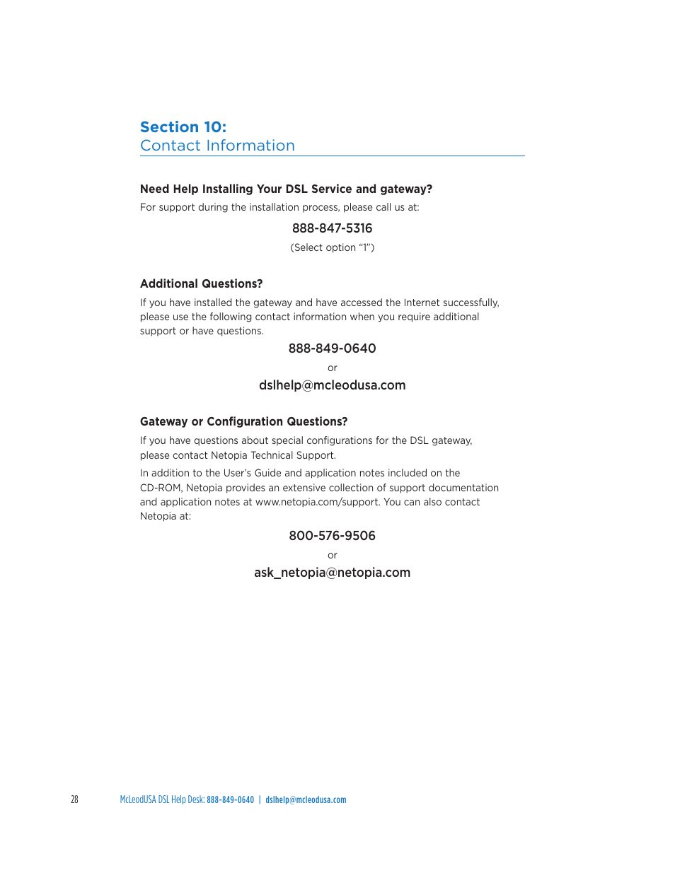 Netopia 3347NWG-VGx User Manual | Page 32 / 33