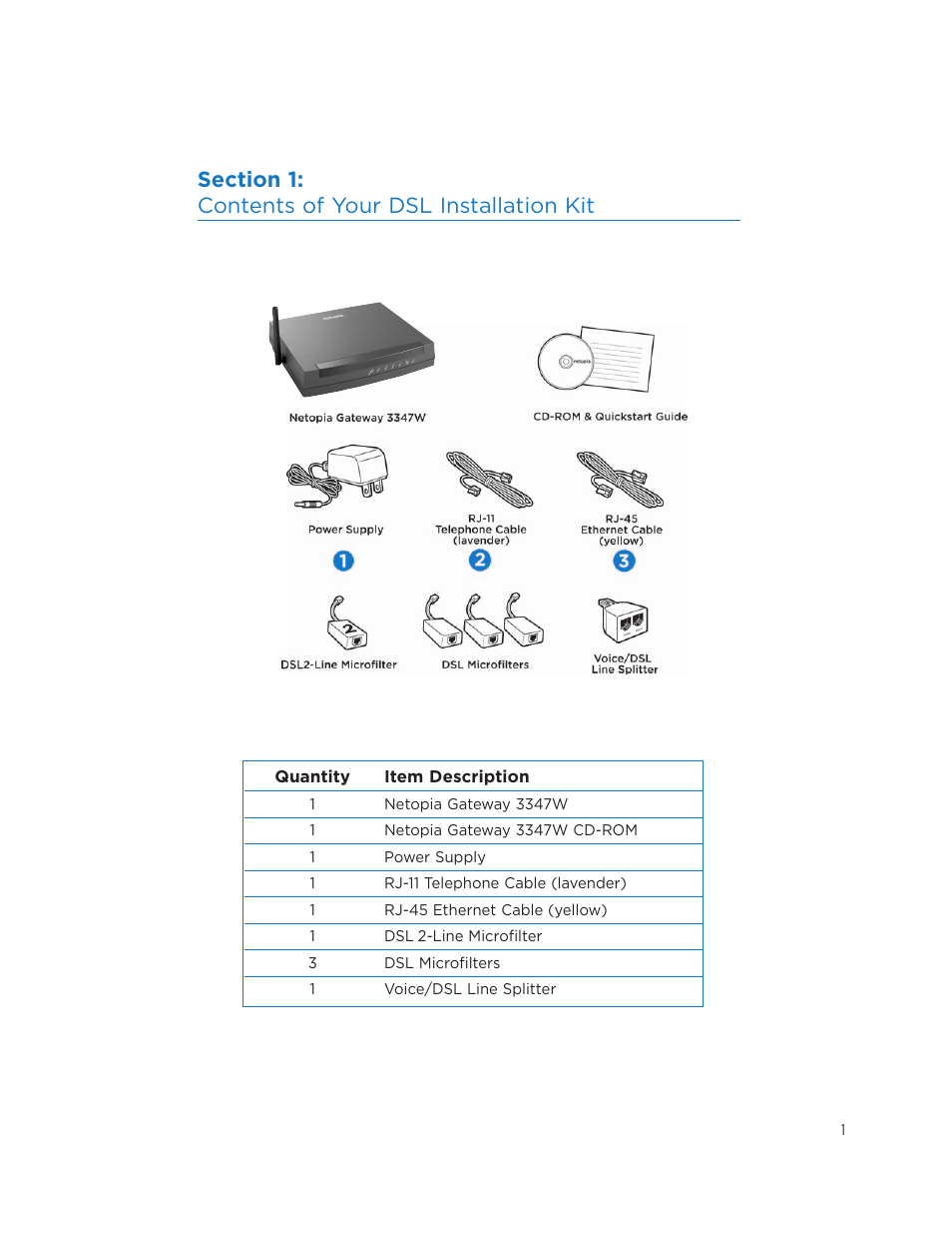 Netopia 3347NWG-VGx User Manual | Page 5 / 33