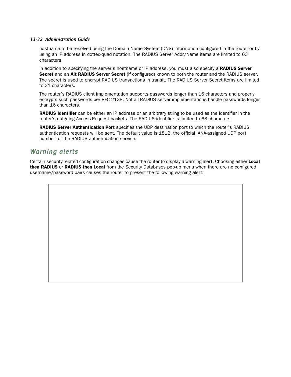 Warning alerts, Warning aler ts -32, Xmodem -10 | Netopia 4752 User Manual | Page 204 / 284