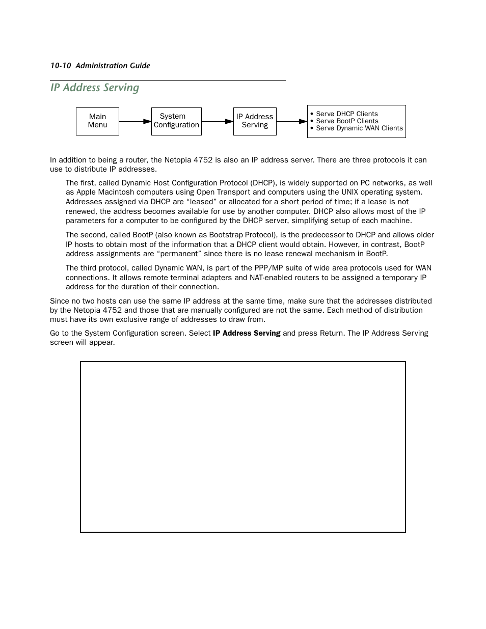 Ip address serving, Ip address ser ving -10, Ving. see | Een (see, Ip address | Netopia 4752 User Manual | Page 92 / 284