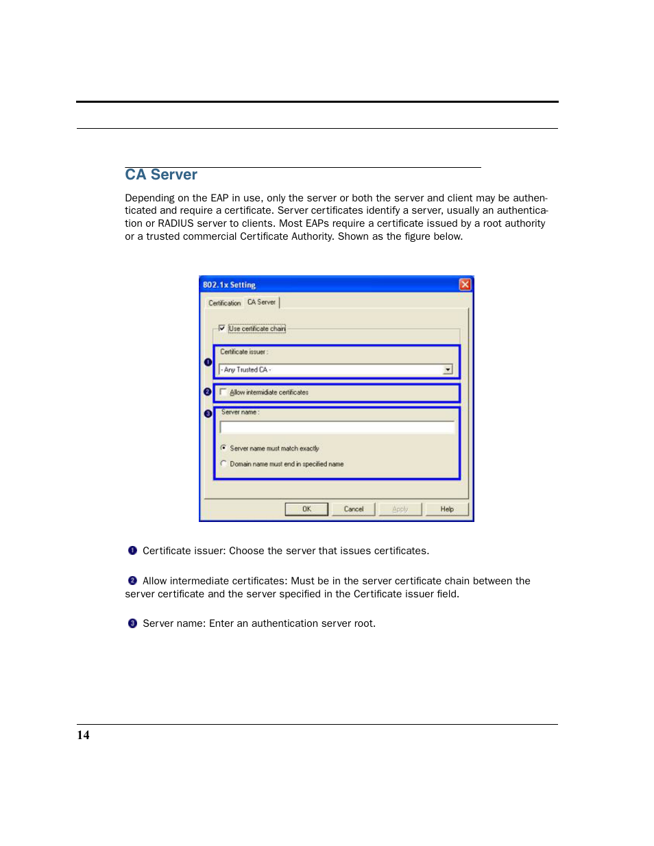 Ca server | Netopia 6161210-00-01 User Manual | Page 16 / 64