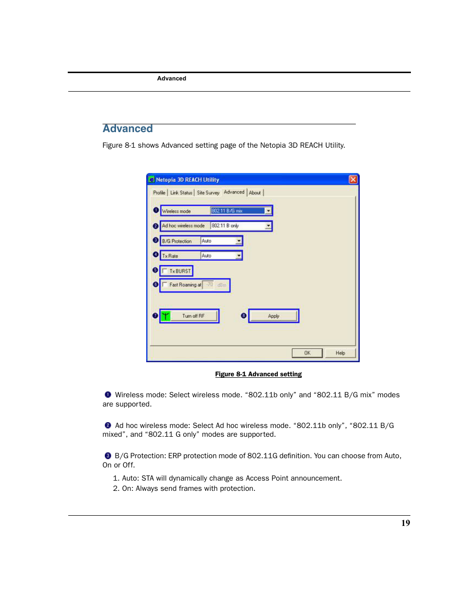 Advanced | Netopia 6161210-00-01 User Manual | Page 21 / 64