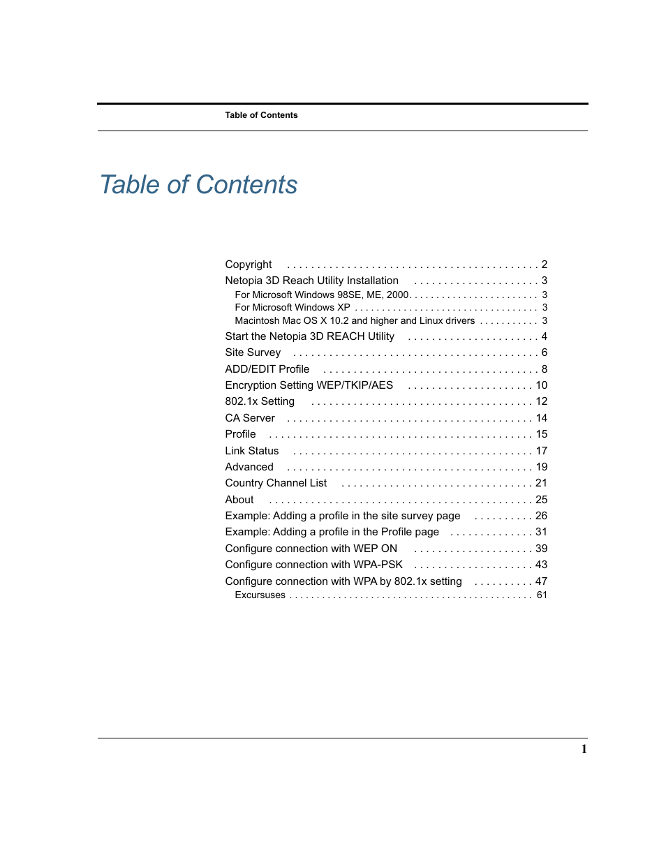 Netopia 6161210-00-01 User Manual | Page 3 / 64