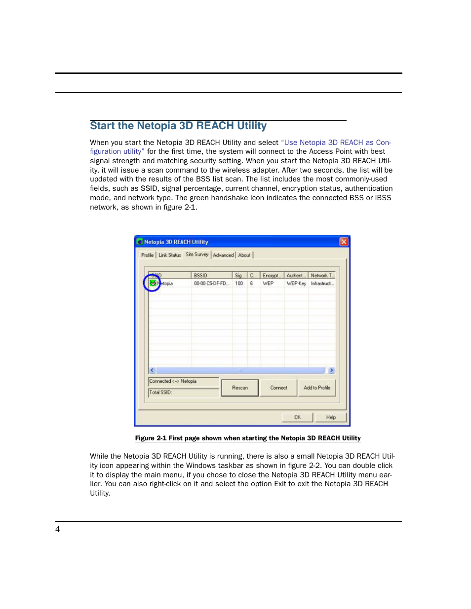 Start the netopia 3d reach utility, Star t the netopia 3d | Netopia 6161210-00-01 User Manual | Page 6 / 64