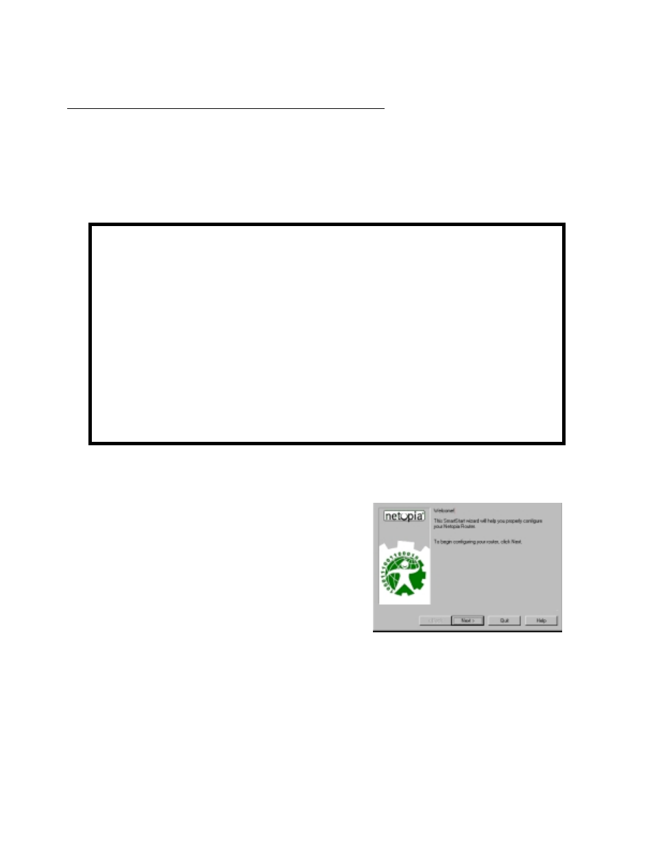 Setting up your router with the smartstart wizard, Smartstart wizard configuration screens, Smar tstar t wizard configuration screens -3 | Netopia R7200 User Manual | Page 31 / 258