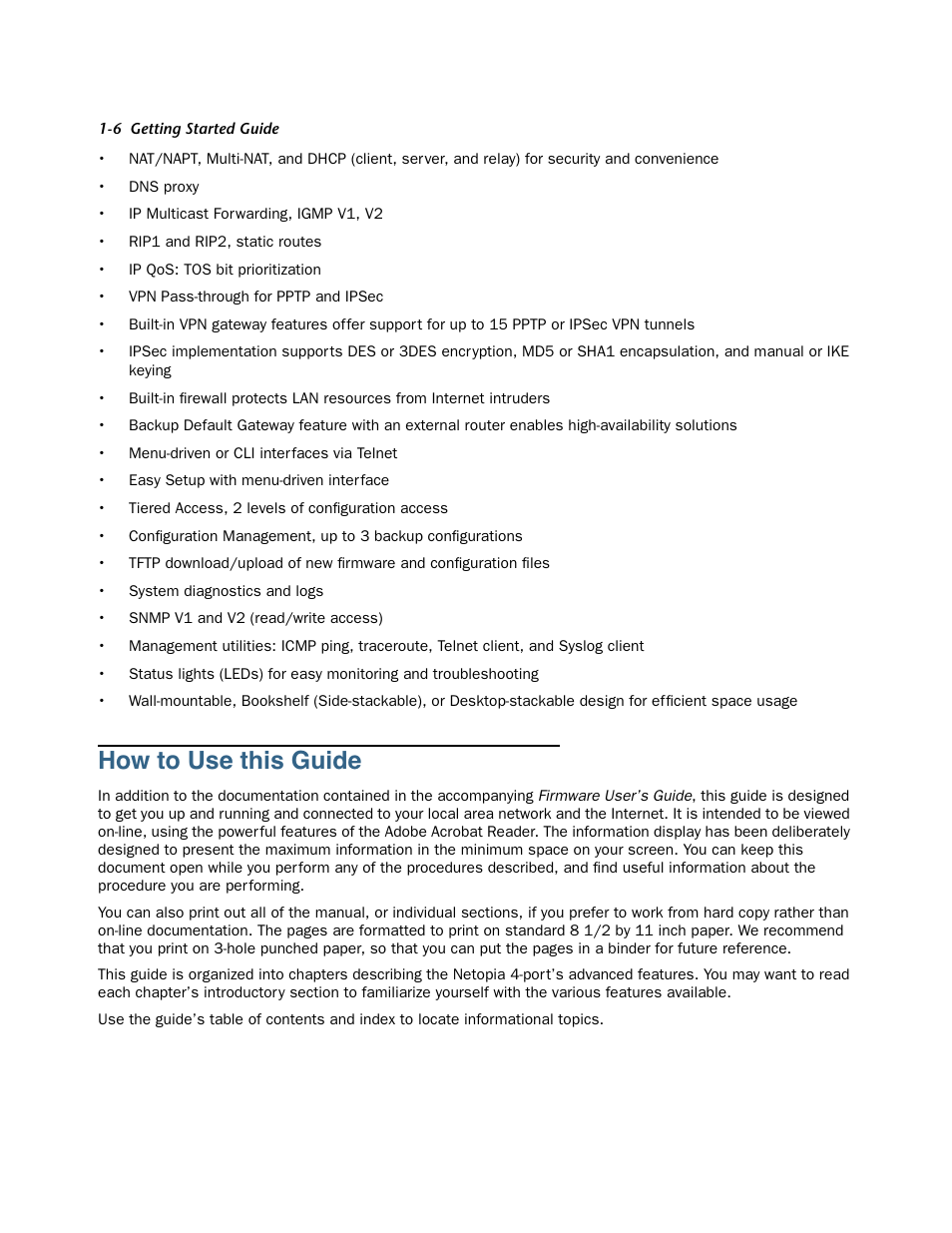 How to use this guide, How to use this guide -6 | Netopia 3356-ENT User Manual | Page 6 / 36