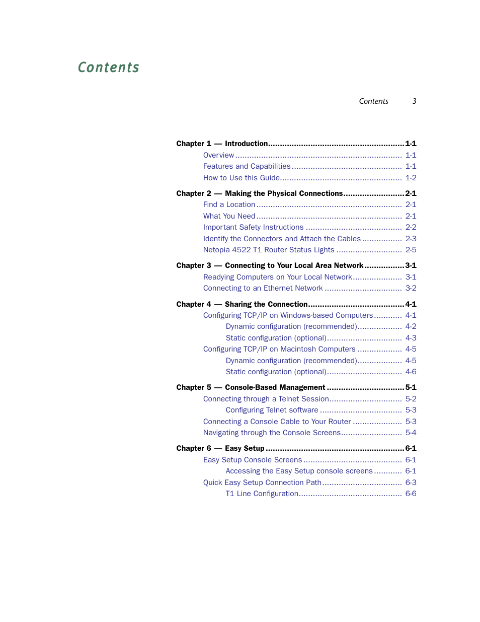 Netopia 4522 T1 User Manual | Page 3 / 43