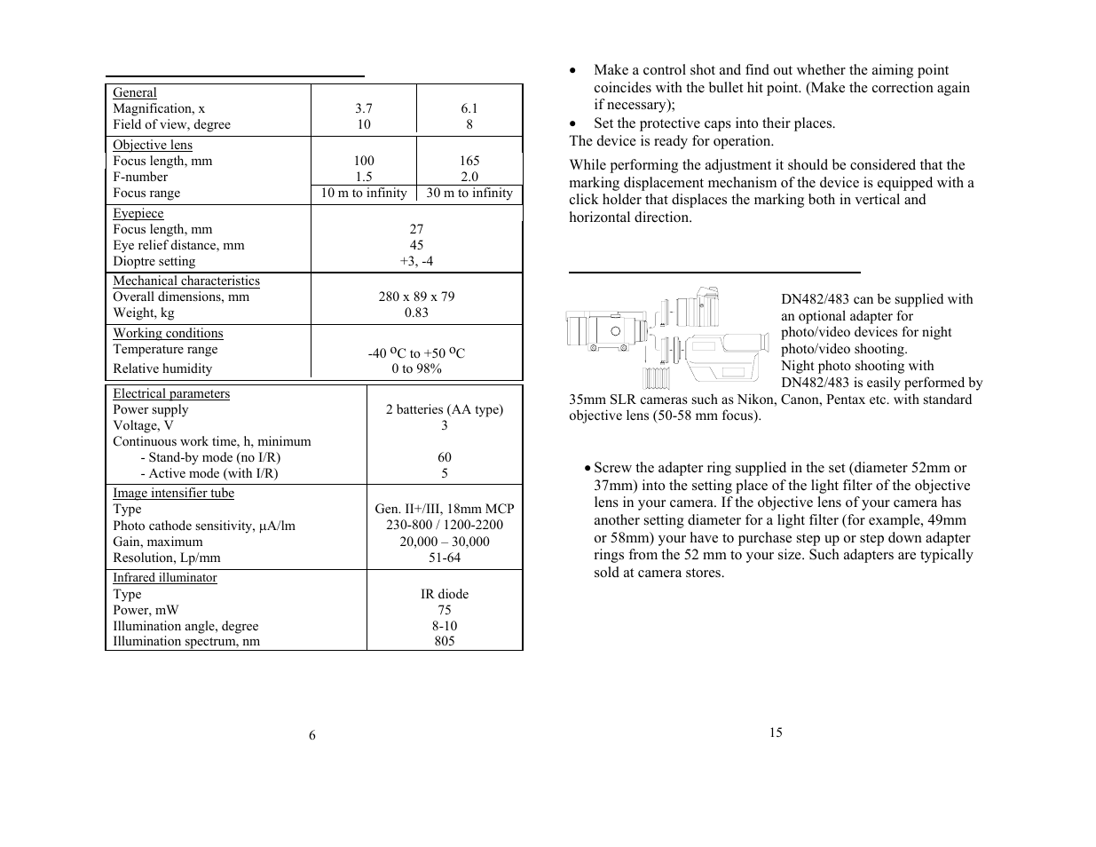 Newcon Optik DN482 User Manual | Page 6 / 10