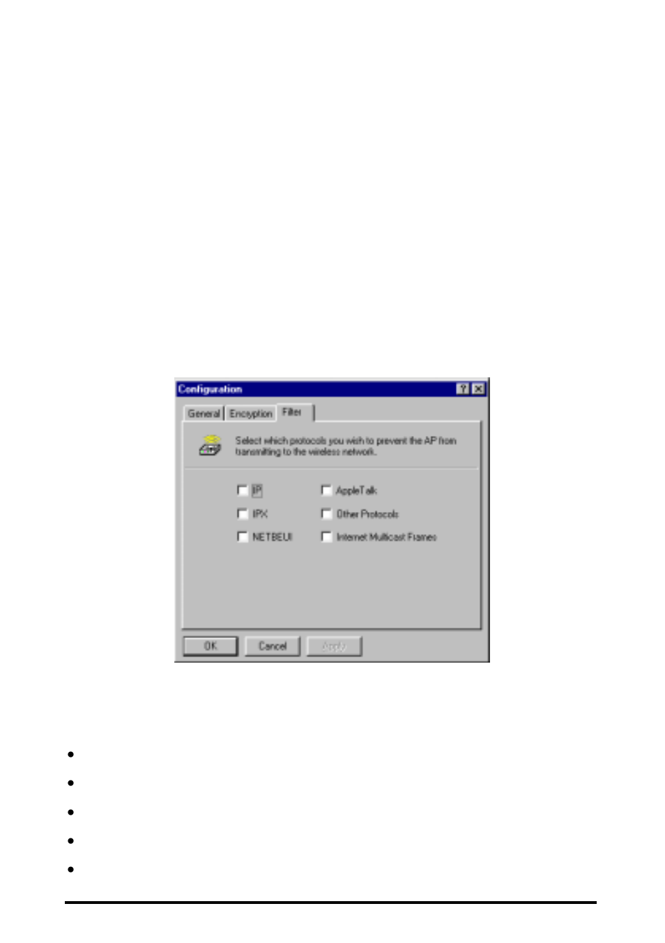 Igure, Onfiguration, Ilter | NDC comm Instant Wave User Manual | Page 23 / 33