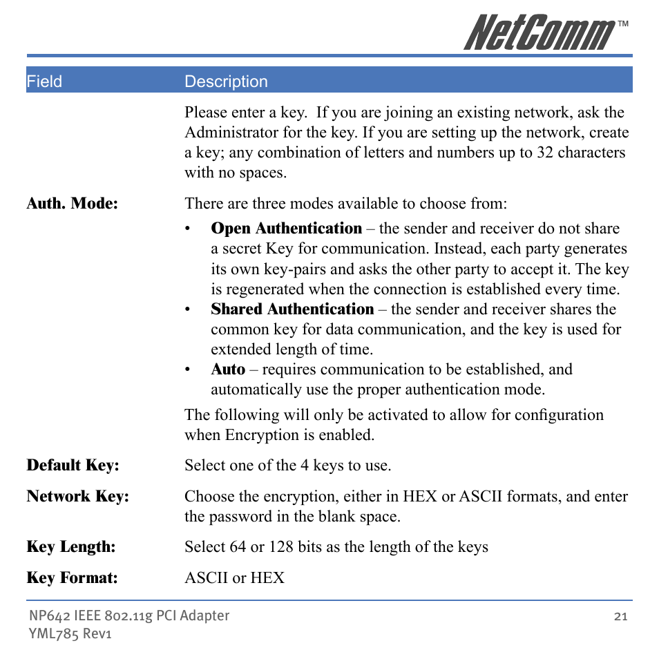 NetComm NP642 User Manual | Page 21 / 36