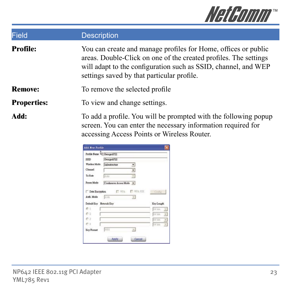 NetComm NP642 User Manual | Page 23 / 36
