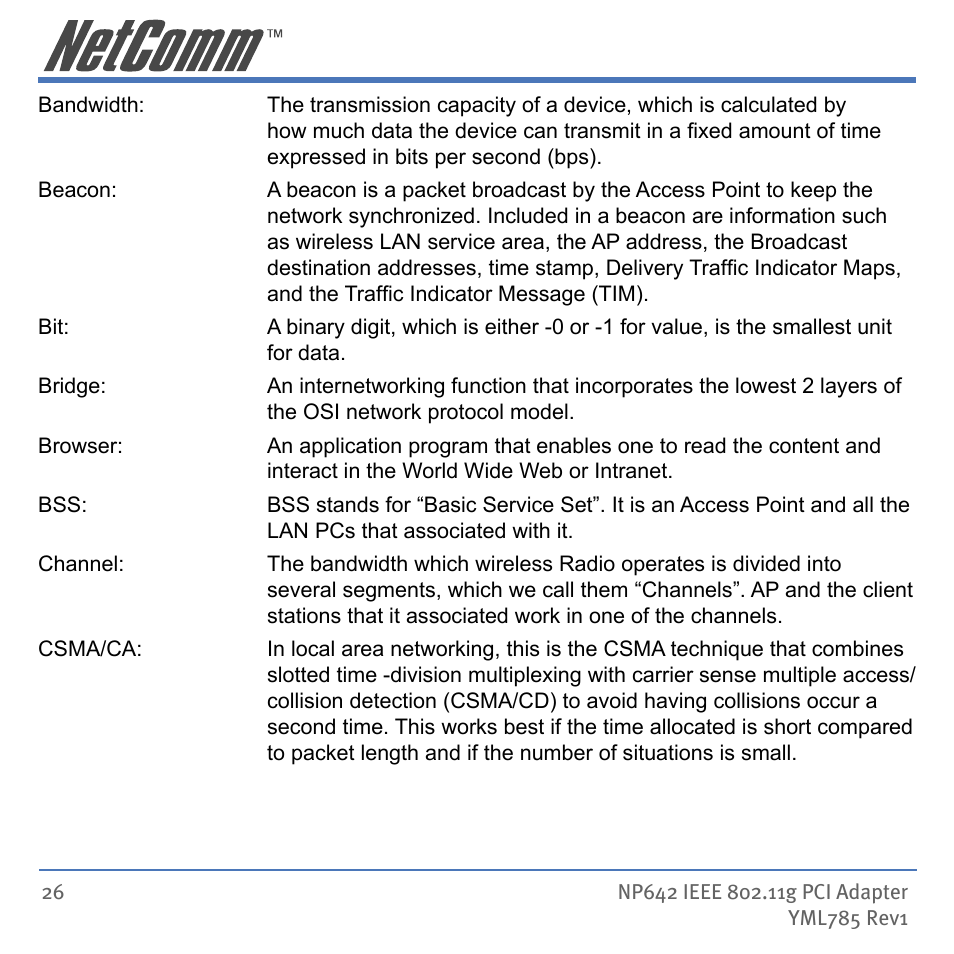 NetComm NP642 User Manual | Page 26 / 36