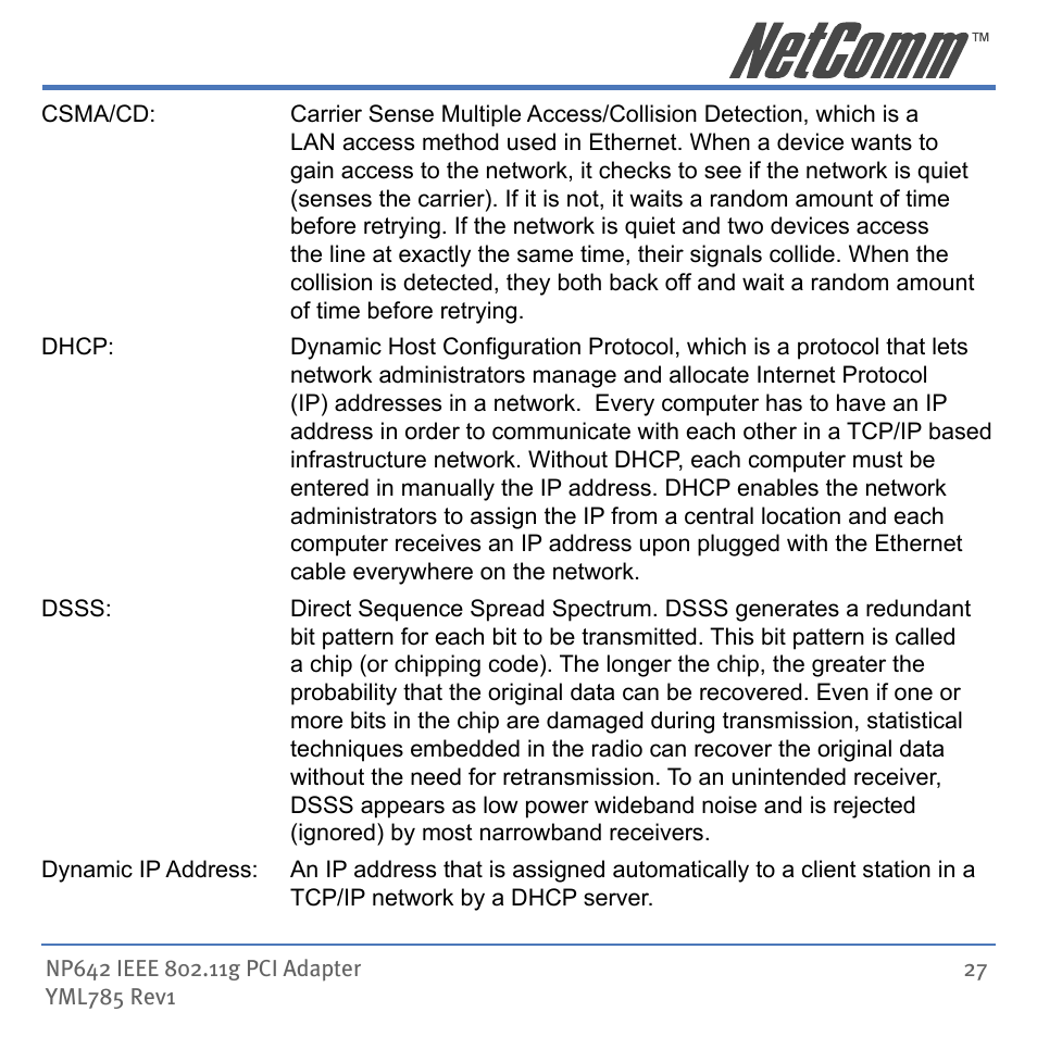 NetComm NP642 User Manual | Page 27 / 36