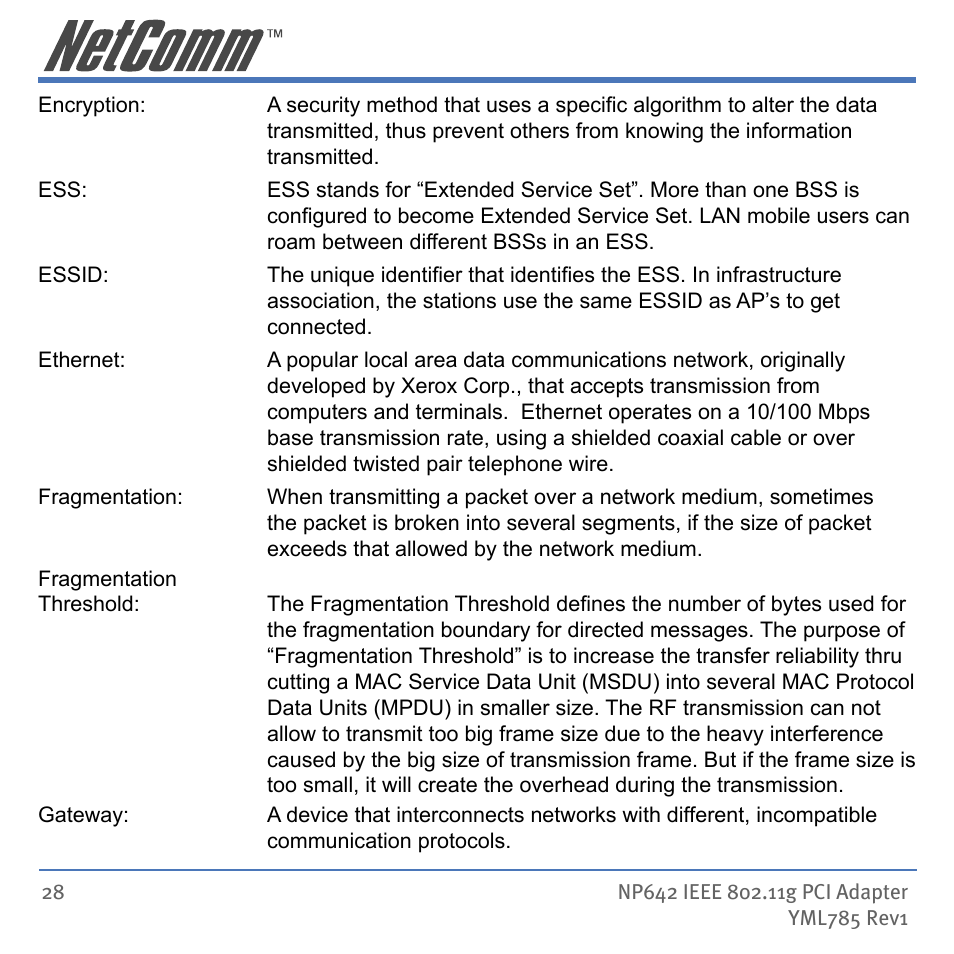 NetComm NP642 User Manual | Page 28 / 36