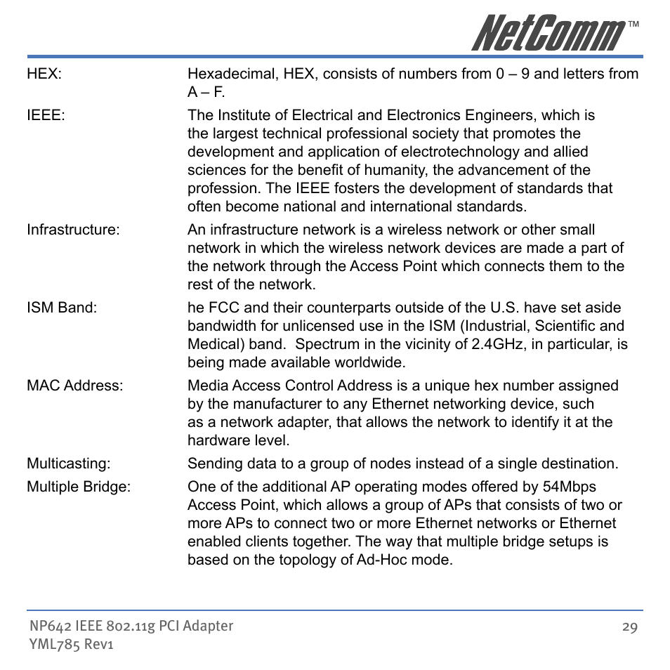 NetComm NP642 User Manual | Page 29 / 36