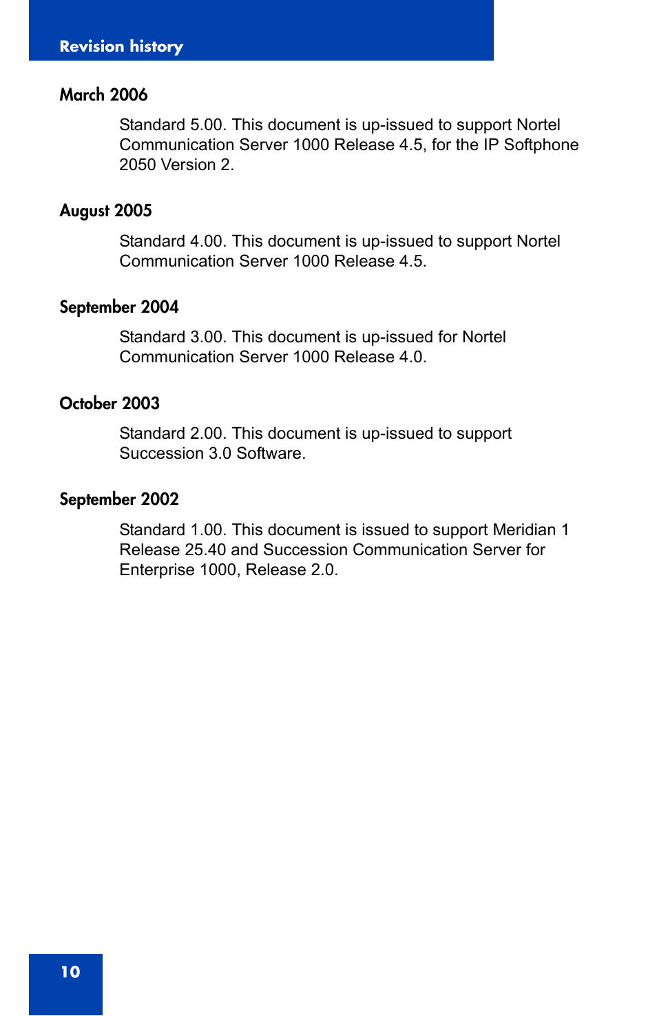 Nortel Networks i2050 User Manual | Page 10 / 56