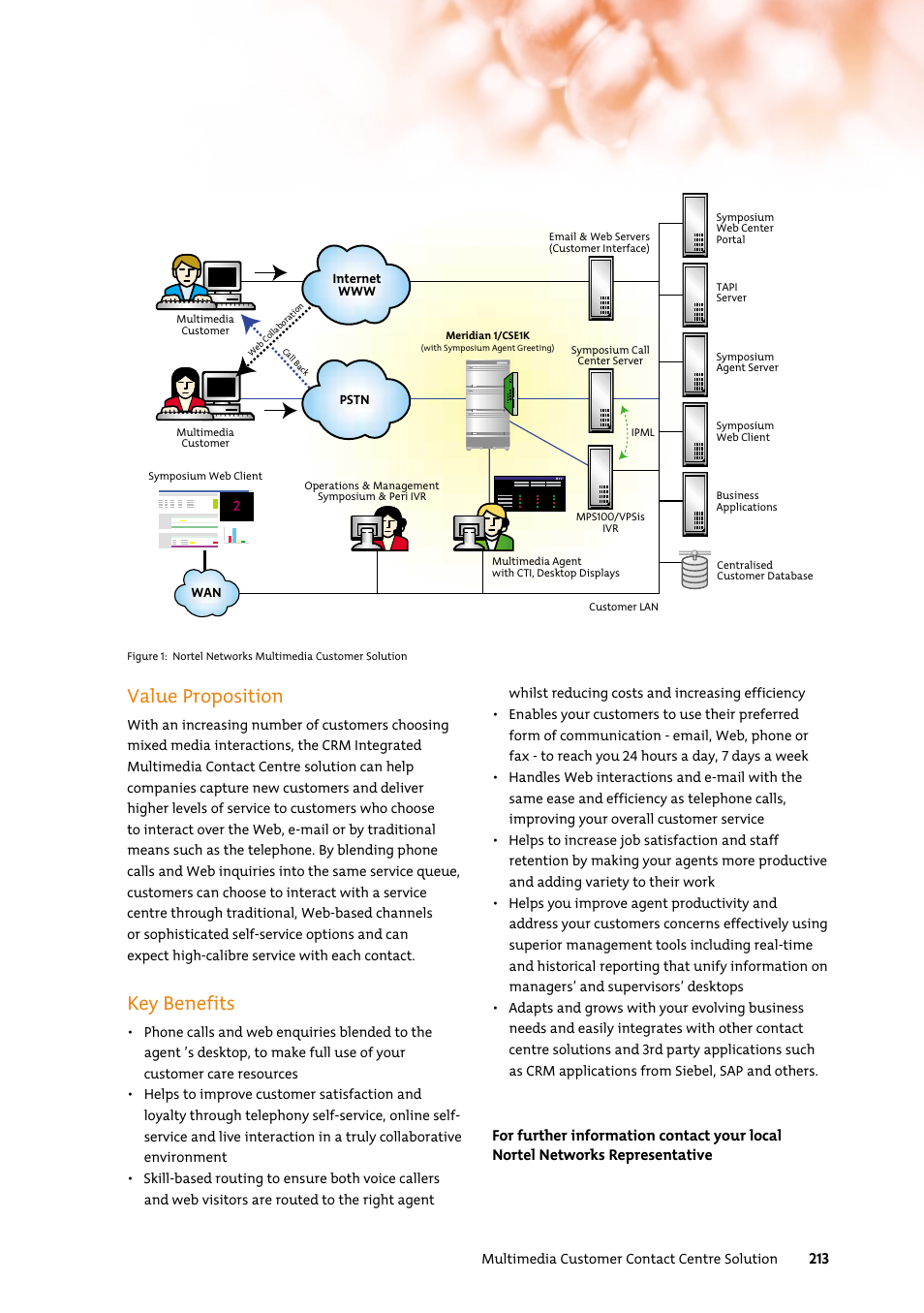 Value proposition, Key benefits | Nortel Networks 7400 User Manual | Page 222 / 252