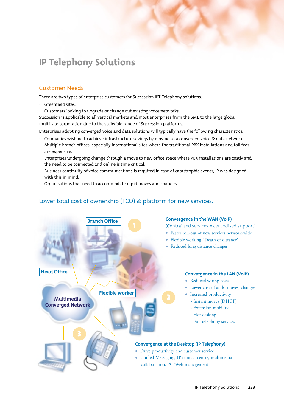 Ip telephony solutions | Nortel Networks 7400 User Manual | Page 242 / 252