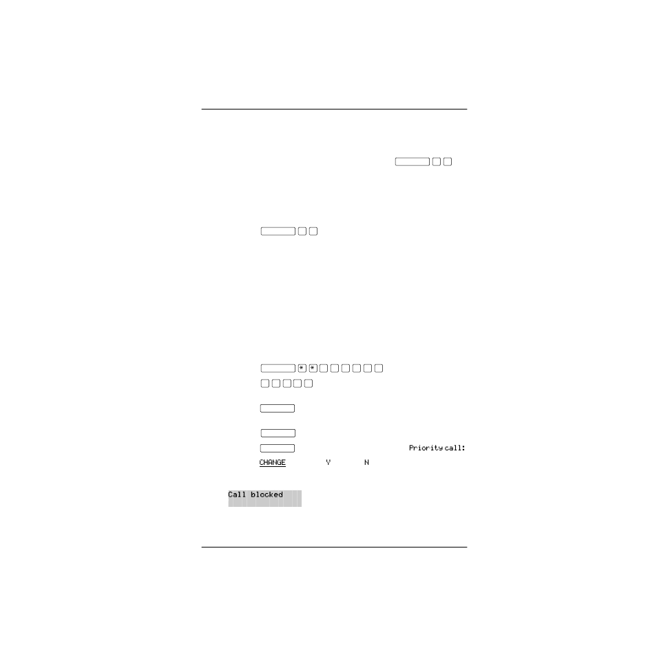 When the internal number you have called is busy, Priority call, Making a priority call | Displays | Nortel Networks P0857846 User Manual | Page 64 / 187