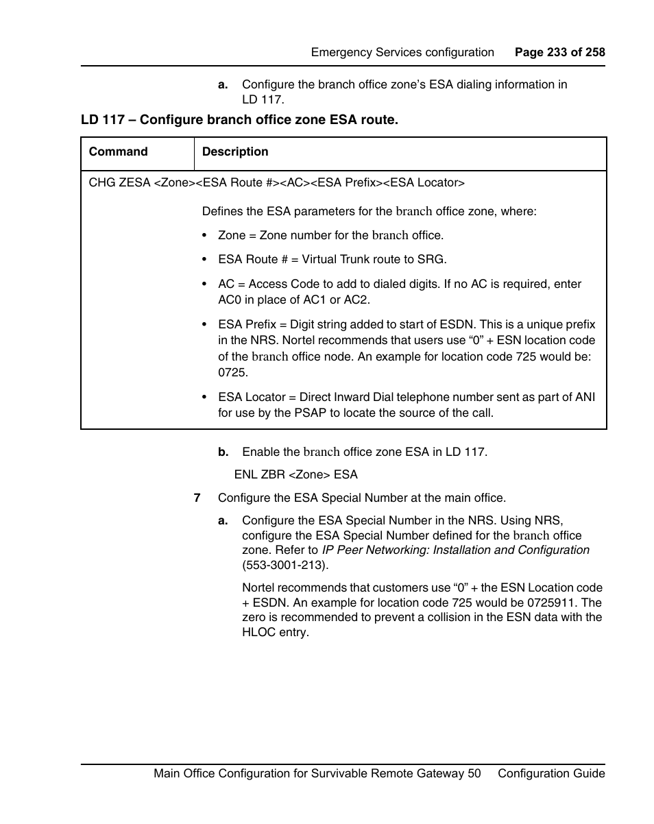 Nortel Networks Remote Gateway 50 User Manual | Page 233 / 260