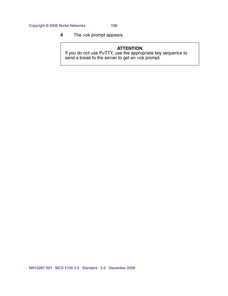 Nortel Networks Sun Fire V100 User Manual | Page 106 / 192
