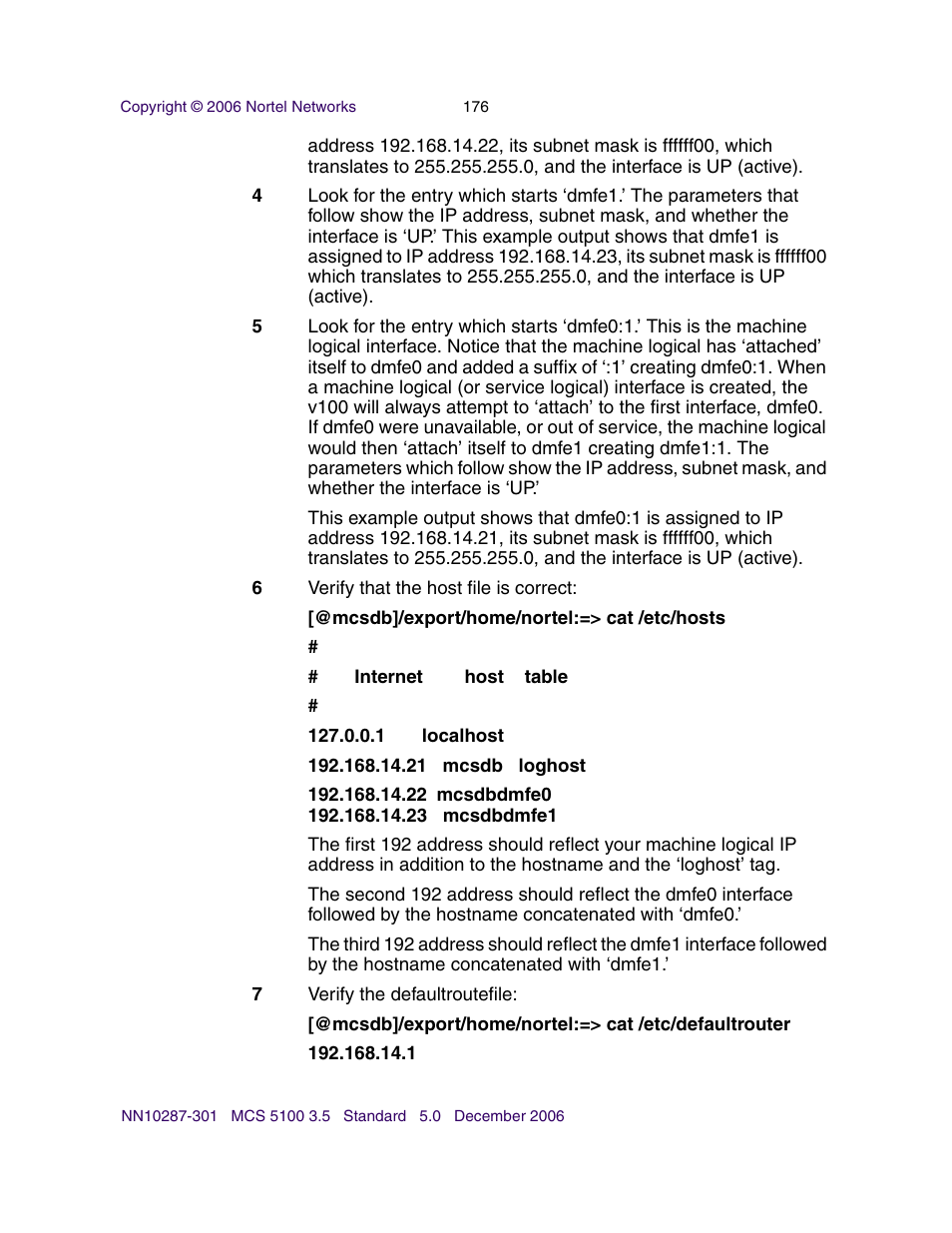 Nortel Networks Sun Fire V100 User Manual | Page 176 / 192